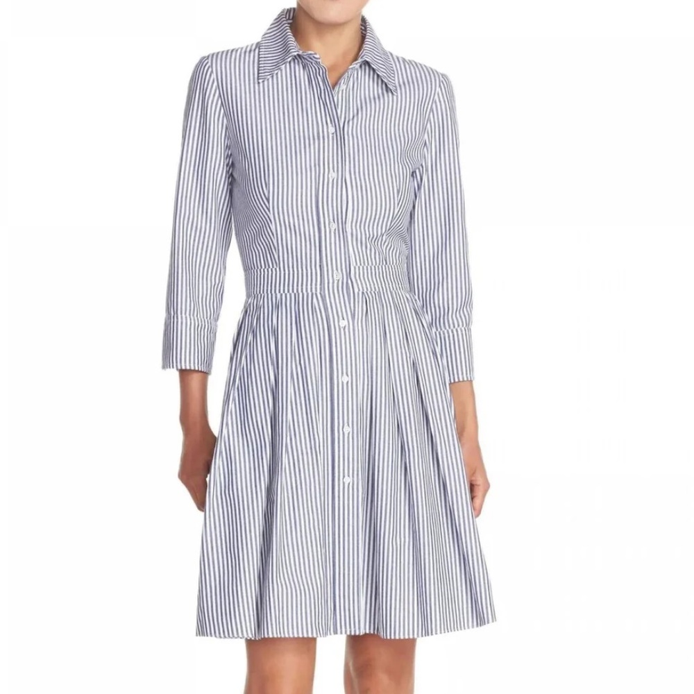 ELIZA J WOMEN'S STRIPE COTTON SHIRT DRESS